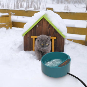 1Pc Heated Water Bowl