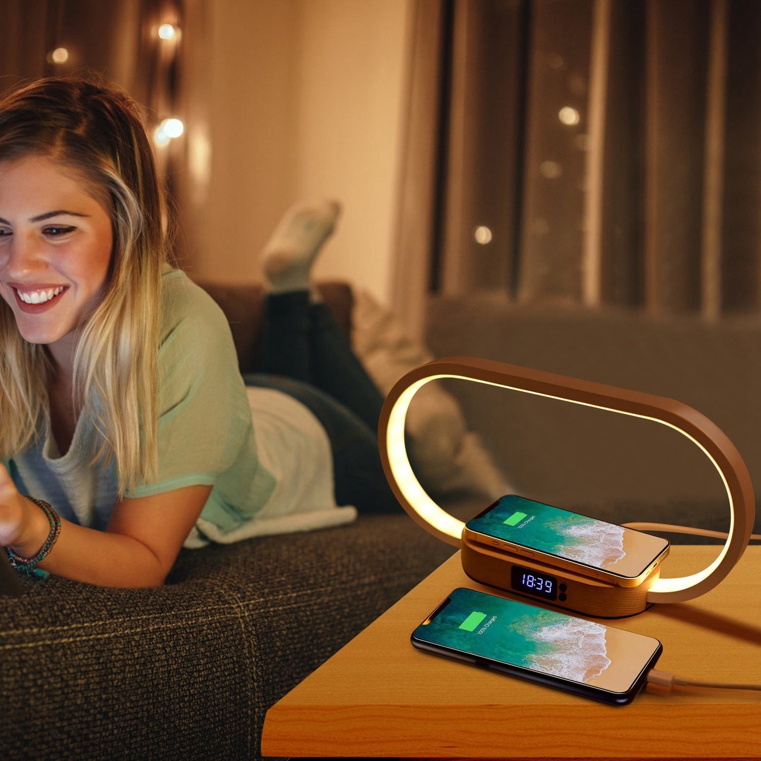 1 Set Touch Control Bedside Table Lamp