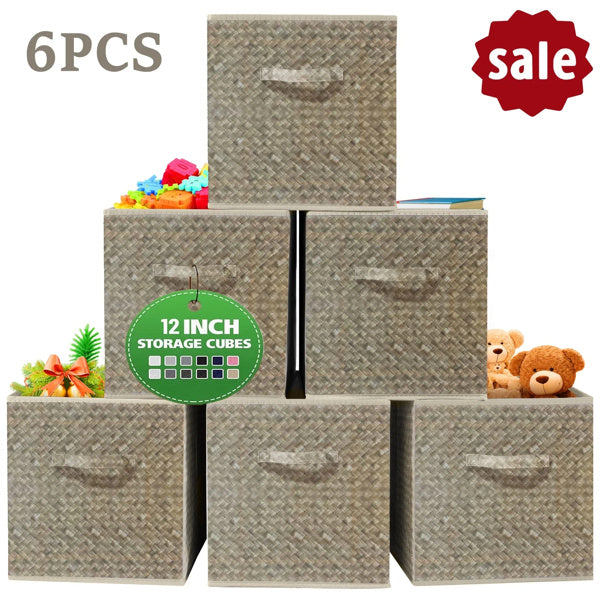 12 Inch Foldable Cube Storage Bins Set Of 6